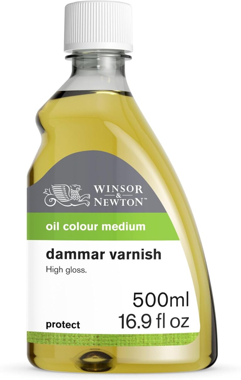 Winsor & Newton Professional Dammar Varnish, 500ml | Final Picture Varnish for Oil Paintings & Glazing Medium