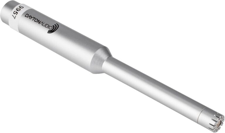 Dayton Audio EMM-6 Precision Omnidirectional Condenser Microphone for Room Acoustic Analysis & Audio Measurement