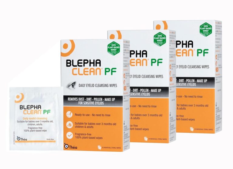 Blephaclean 60 Sterile Eyelid Wipes for Blepharitis Relief | Soothing Eyelid Hygiene