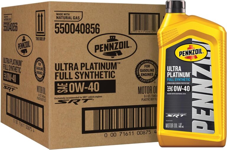Pennzoil Ultra Platinum Full Synthetic 0W-40 Motor Oil (6 Pack) – Ultimate Engine Protection