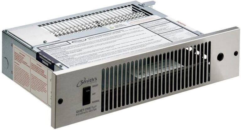 Quiet-One 2000 Series 4000 BTU Hydronic Kickspace Heater | Brown Finish, Silent Hydronic Heating