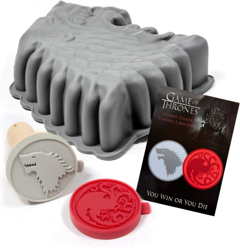Game of Thrones Baking Set: Cookie Stamps & Silicone Cake Pan for Geeky Kitchen Essentials