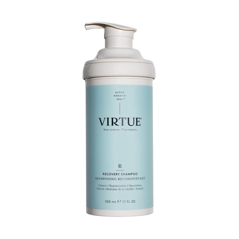 VIRTUE Recovery Sulfate Free Shampoo for Damaged Hair | Keratin & Baobab Oil | Color Safe
