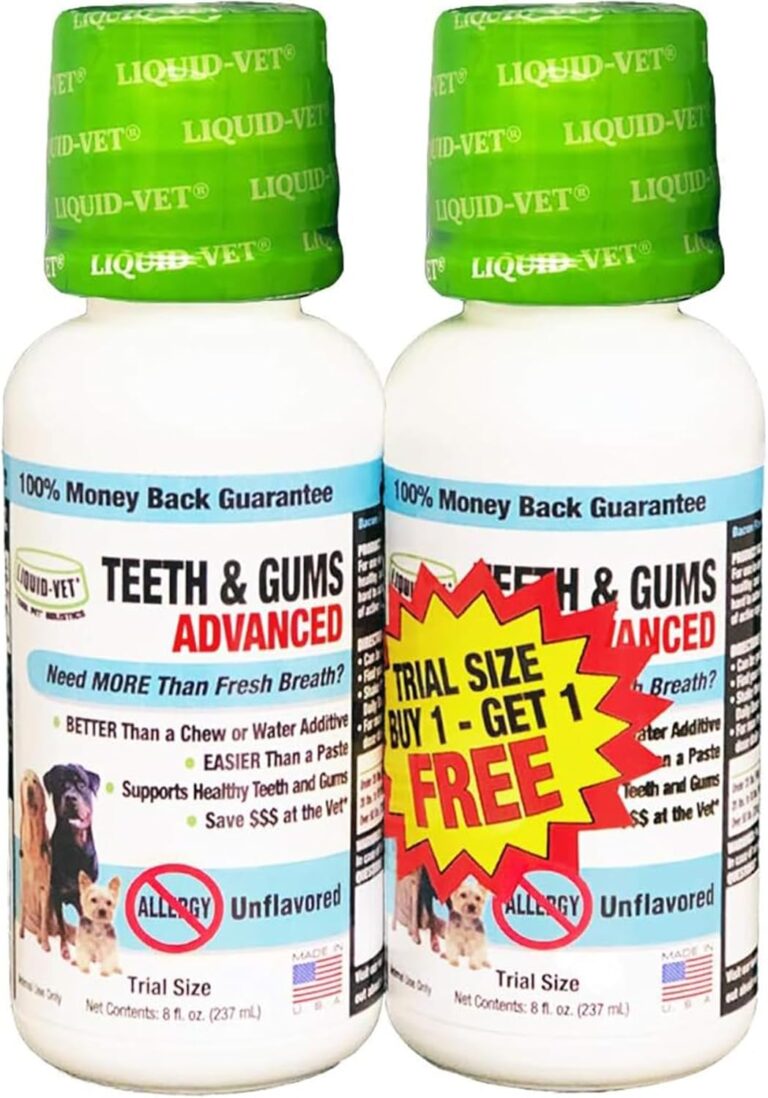 LIQUID-VET Ultimate Dog Dental Care: Teeth Cleaning Plaque Remover & Fresh Breath Mouthwash for Tartar Control & Gum Health
