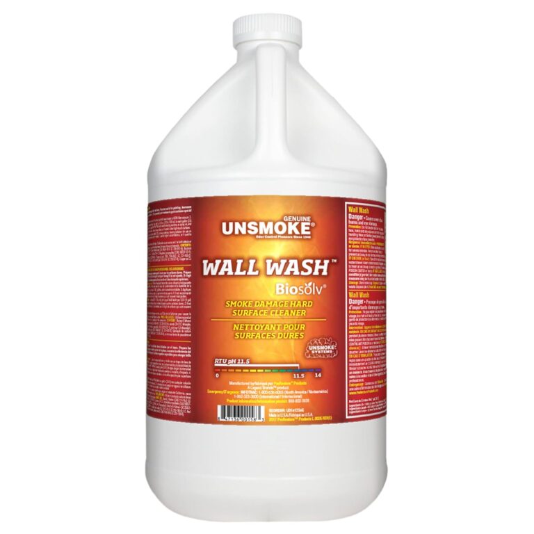 Biosolv Wall Wash: Multipurpose Degreaser & Hard Surface Cleaner for Smoke Damage & Walls, 1-Gallon
