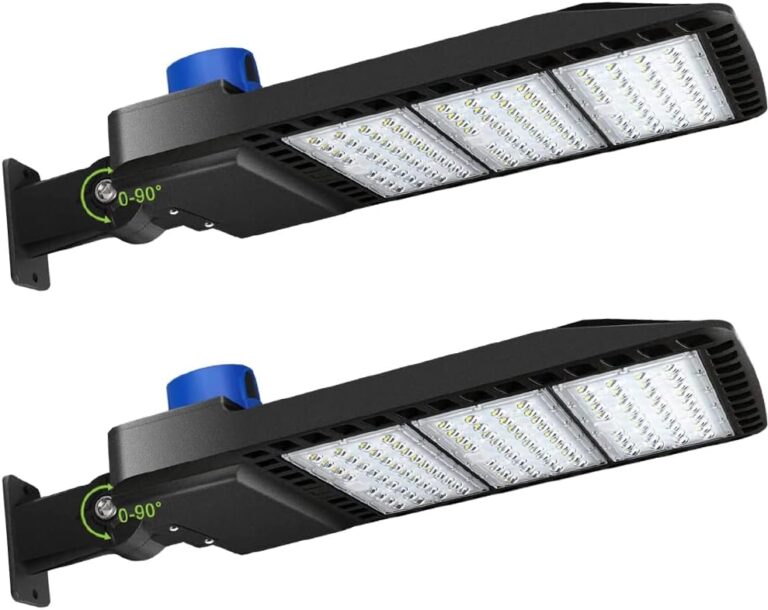 LED Parking Lot Lights 300W (2 Pack) – 36000LM 5000K Waterproof Shoebox Lights with Photocell, Replaces 1000-1200W HID