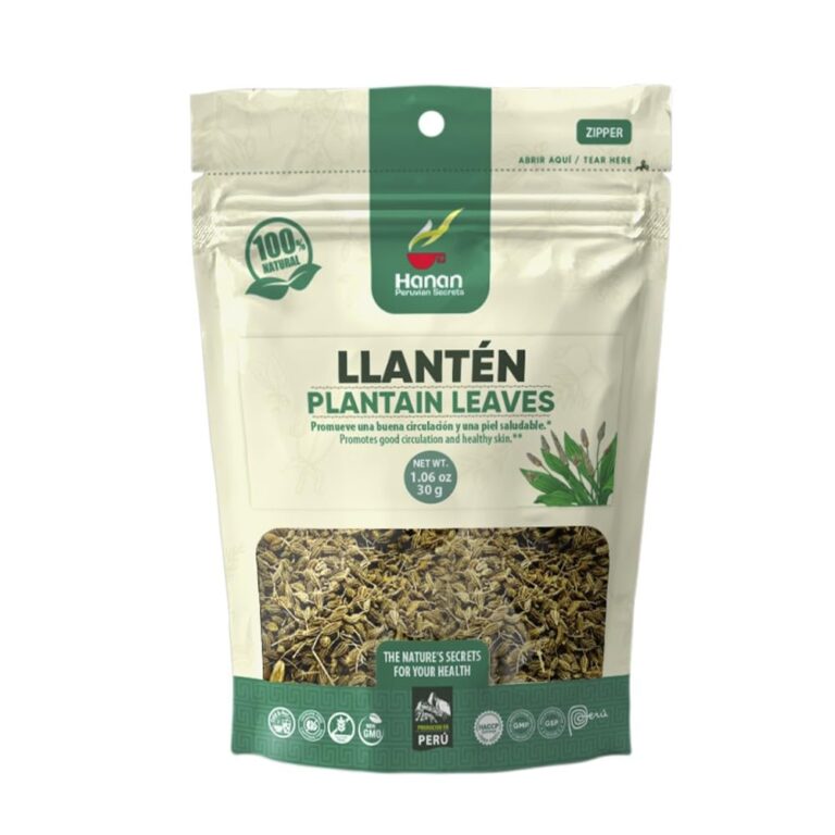 Hanan Peruvian Secrets Plantain (Llanten) Loose Herbal Tea | 100% Natural Herb from the Andes Mountains