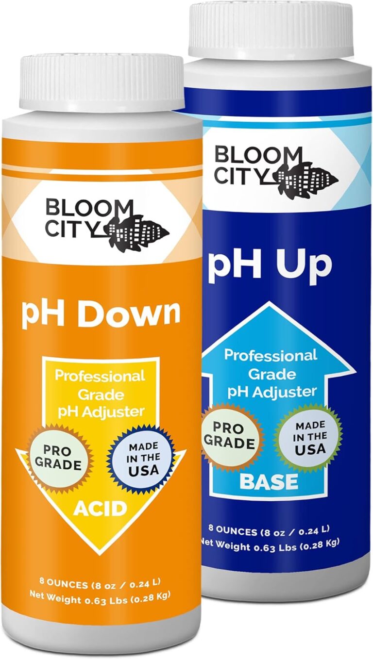 Bloom City Professional pH Up & Down Control Kit – Two 1/2 Pint Bottles for Optimal Plant Nutrient Uptake