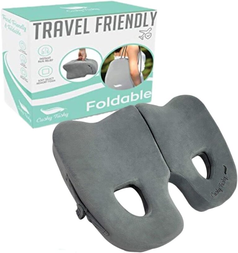 Premium Foldable Piriformis Seat Cushion for Sciatic Pain Relief | Home, Office, Travel & Driving