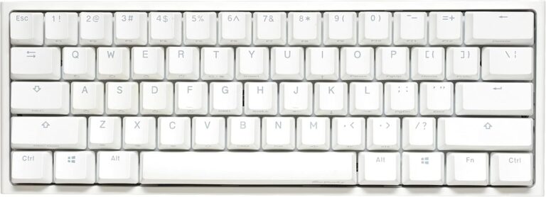 Ducky One 2 Pro 60% Mechanical Keyboard: Gateron Yellow Switches, PBT Keycaps, RGB