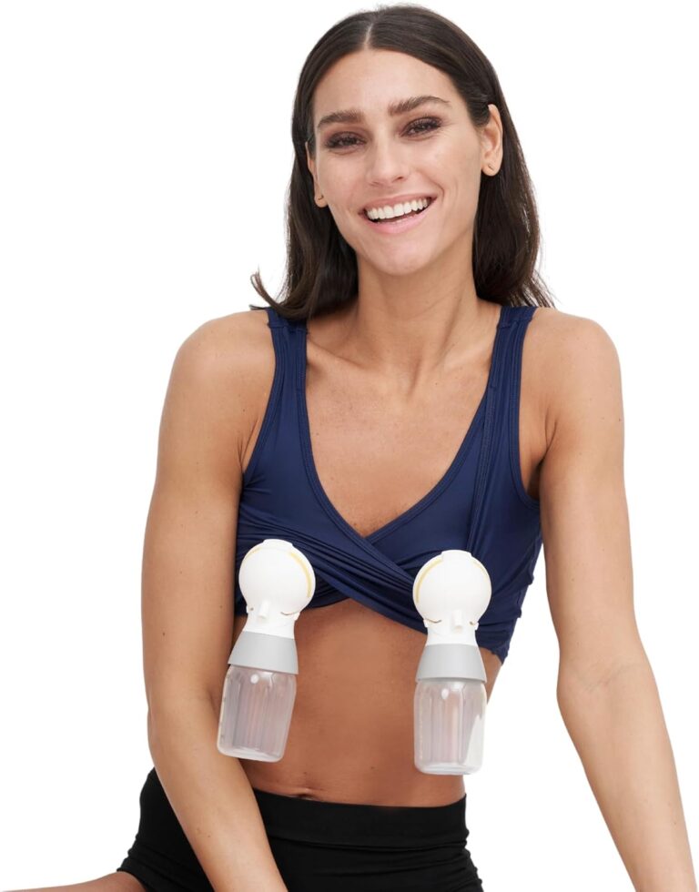 Larken Hands Free Pumping Bra for Breastfeeding | All-in-One Maternity, Nursing & Pumping Bra
