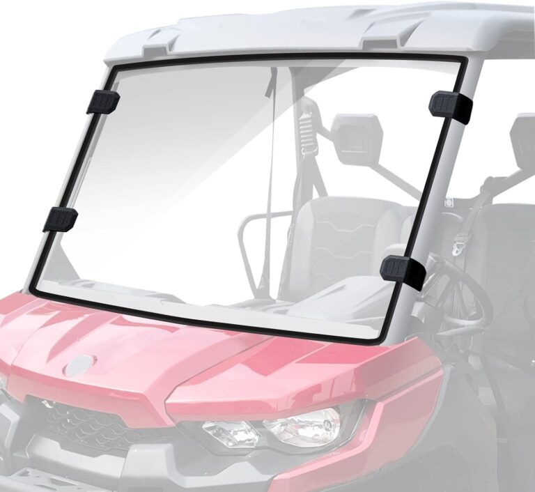 StarknightMT Scratch-Resistant Defender Windshield | UV-Proof Full Front for Can-Am Defender MAX HD5 HD8 HD10 (2016-2025)
