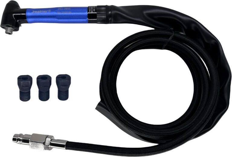 JAG-095S Right Angle Die Grinder: Powerful 95° Elbow Pencil Grinder with 1/8″, 3mm, 3/32″ Collets | New Gear Model