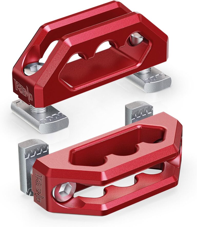 RENO Tie Down Anchors for Nissan Frontier & Titan Utili-Track System (2PCS, Aluminum, Red) – OEM Replacement 999T7-ZV00A