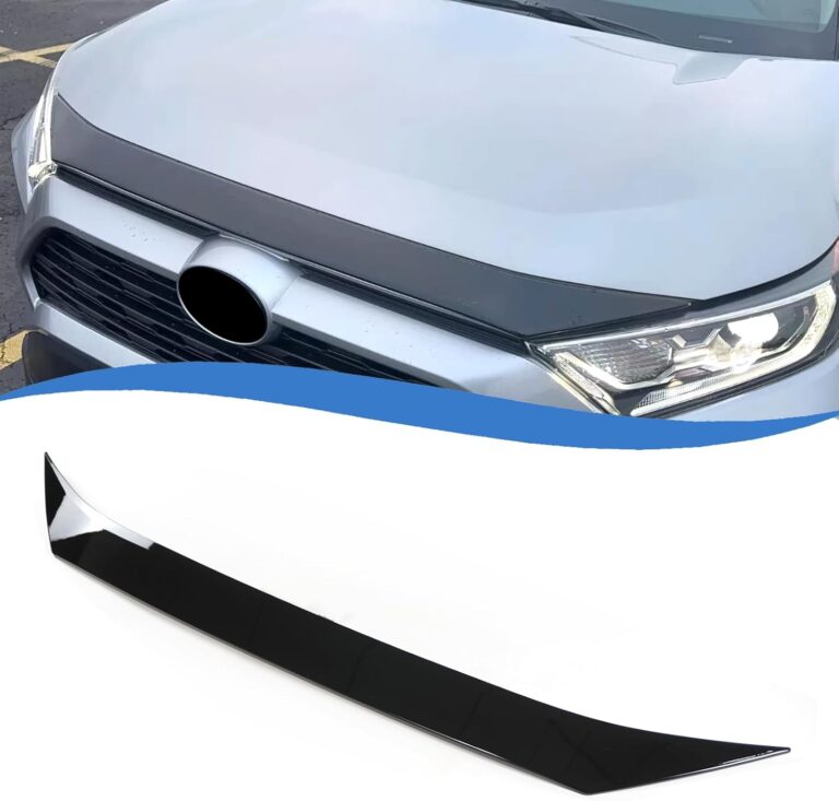 Glossy Black Hood Protector Bug Deflector for 2019-2025 Toyota RAV4 LE/XLE/XSE/Limited | Front Bonnet Cover