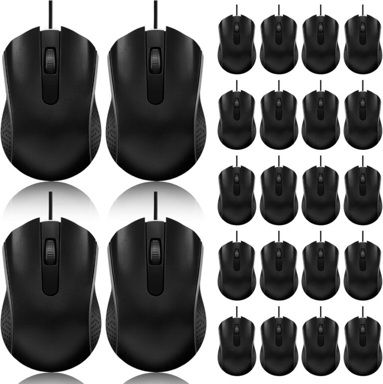36 Pack Wired Mouse Bulk | Ergonomic USB Computer Mice for Classroom, Office, Home & Remote Work | Plug and Play