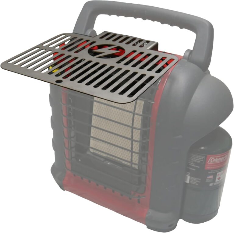 Stainless Steel Cooker Plate Grill Attachment for Buddy Heater Portable Heaters (Small) | Camping & Tailgating