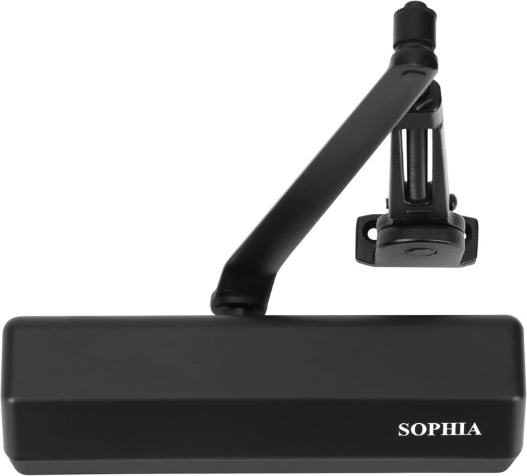 SOPHIA DK4000 Hydraulic Door Closer | Heavy Duty Commercial & Home Use, Adjustable Speed & Power, Matte Black